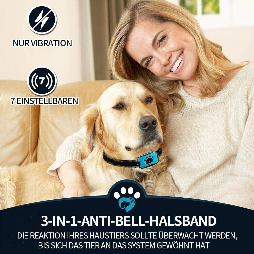 Anti-Bell Halsband für Hunde – Ton + Vibration