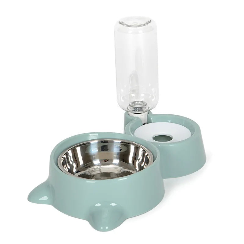 Automatischer Futter- & Wasserspender – 2-in-1 Lösung für Haustiere