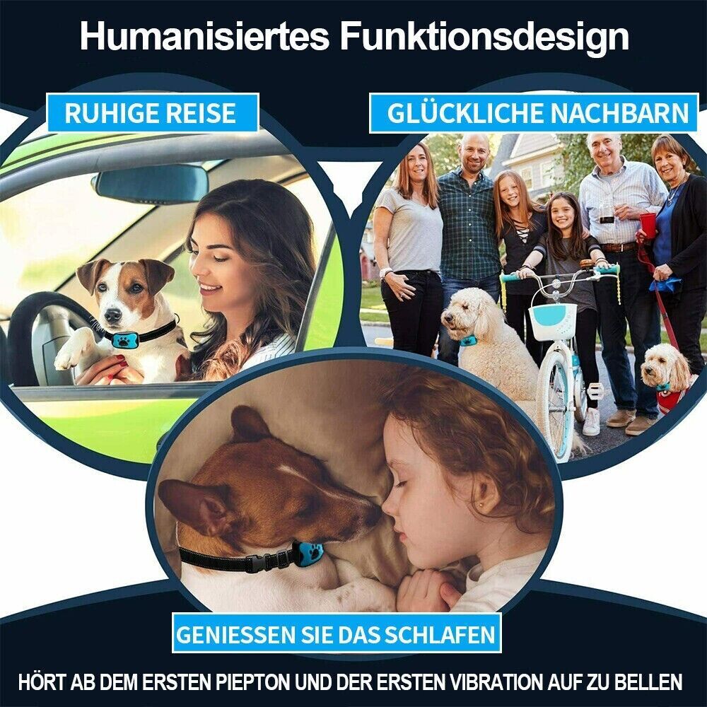 Anti-Bell Halsband für Hunde – Ton + Vibration