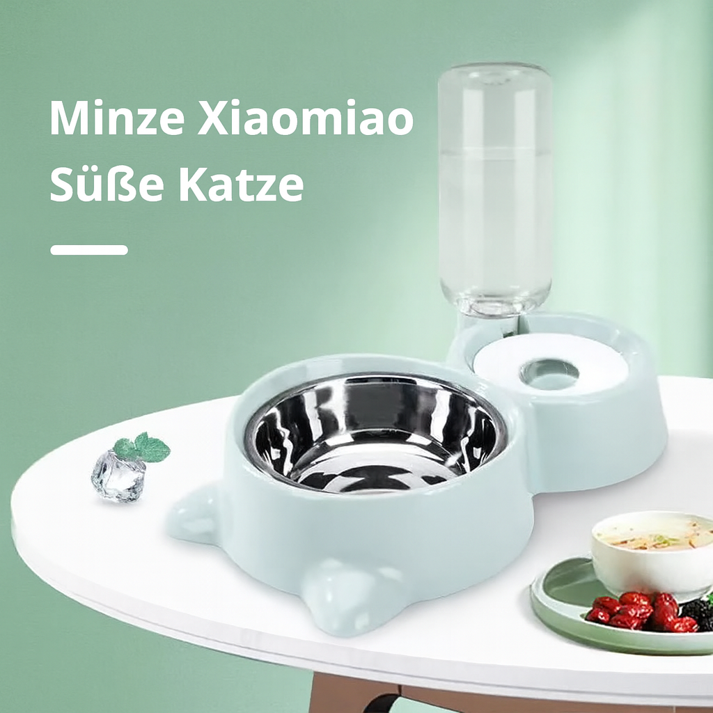 Automatischer Futter- & Wasserspender – 2-in-1 Lösung für Haustiere
