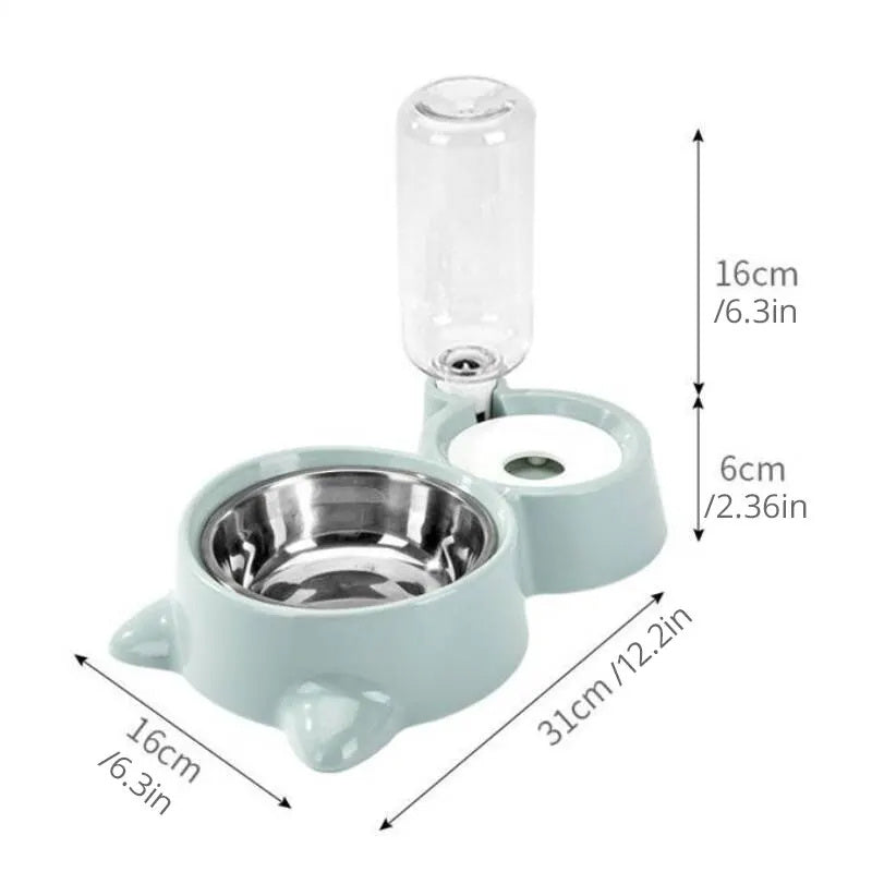 Automatischer Futter- & Wasserspender – 2-in-1 Lösung für Haustiere
