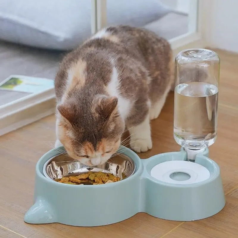 Automatischer Futter- & Wasserspender – 2-in-1 Lösung für Haustiere