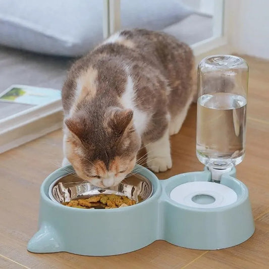 Automatischer Futter- & Wasserspender – 2-in-1 Lösung für Haustiere