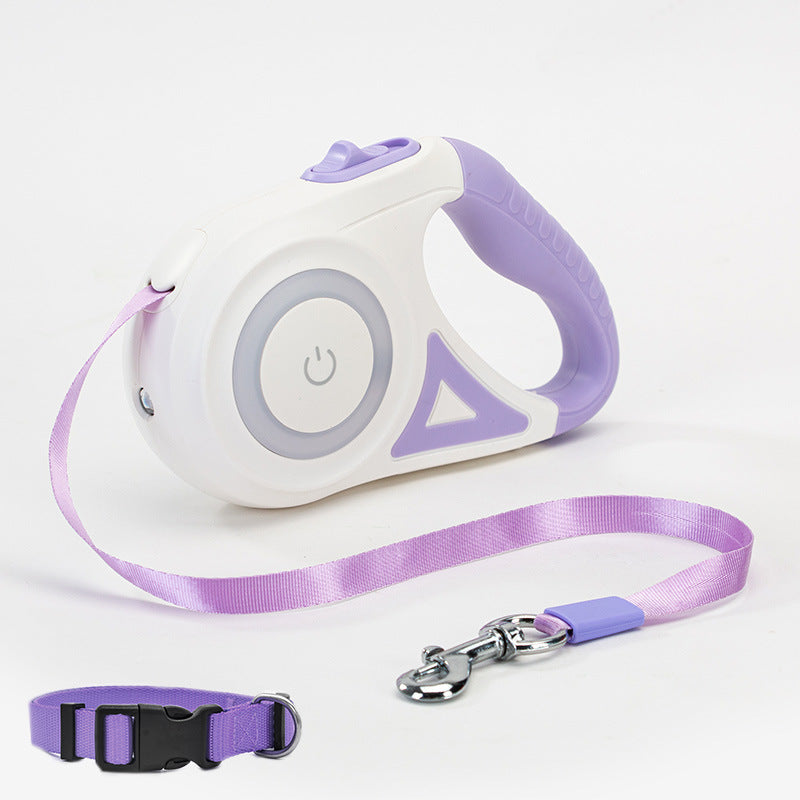 Automatische Leine mit LED & Halsband – Komfort und Sicherheit bei jedem Spaziergang! 🐕💡
