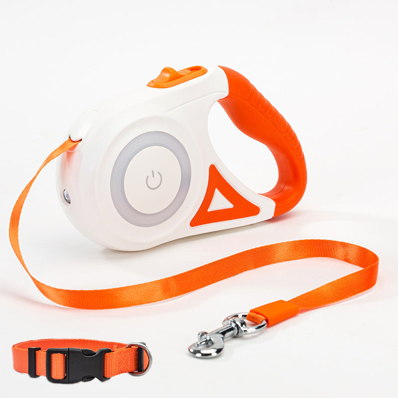 Automatische Leine mit LED & Halsband – Komfort und Sicherheit bei jedem Spaziergang! 🐕💡