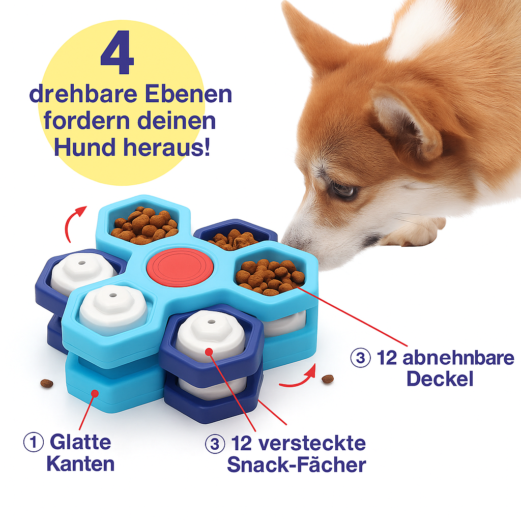 Puzzle Futterspielzeug – Langsames Füttern & Intelligenztraining