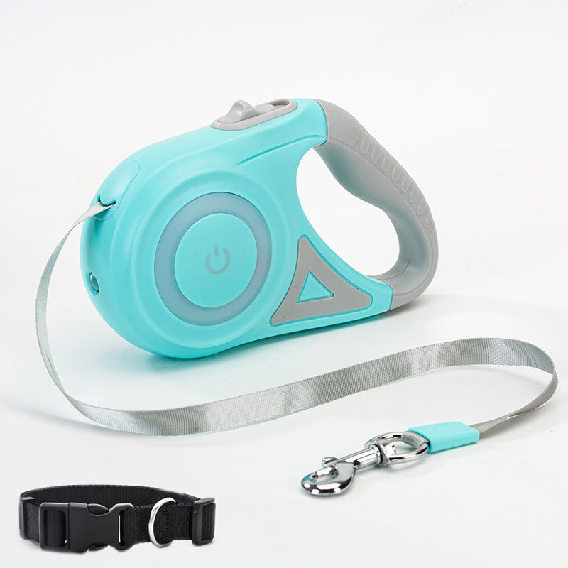 Automatische Leine mit LED & Halsband – Komfort und Sicherheit bei jedem Spaziergang! 🐕💡