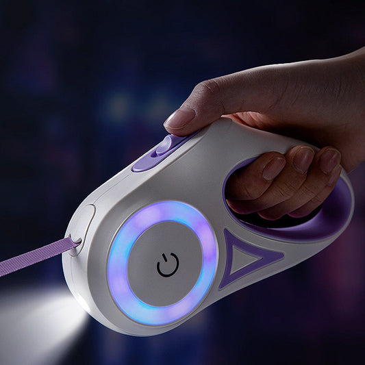 Automatische Leine mit LED & Halsband – Komfort und Sicherheit bei jedem Spaziergang! 🐕💡